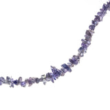 Nickel Plated Tanzanite Chip Necklace