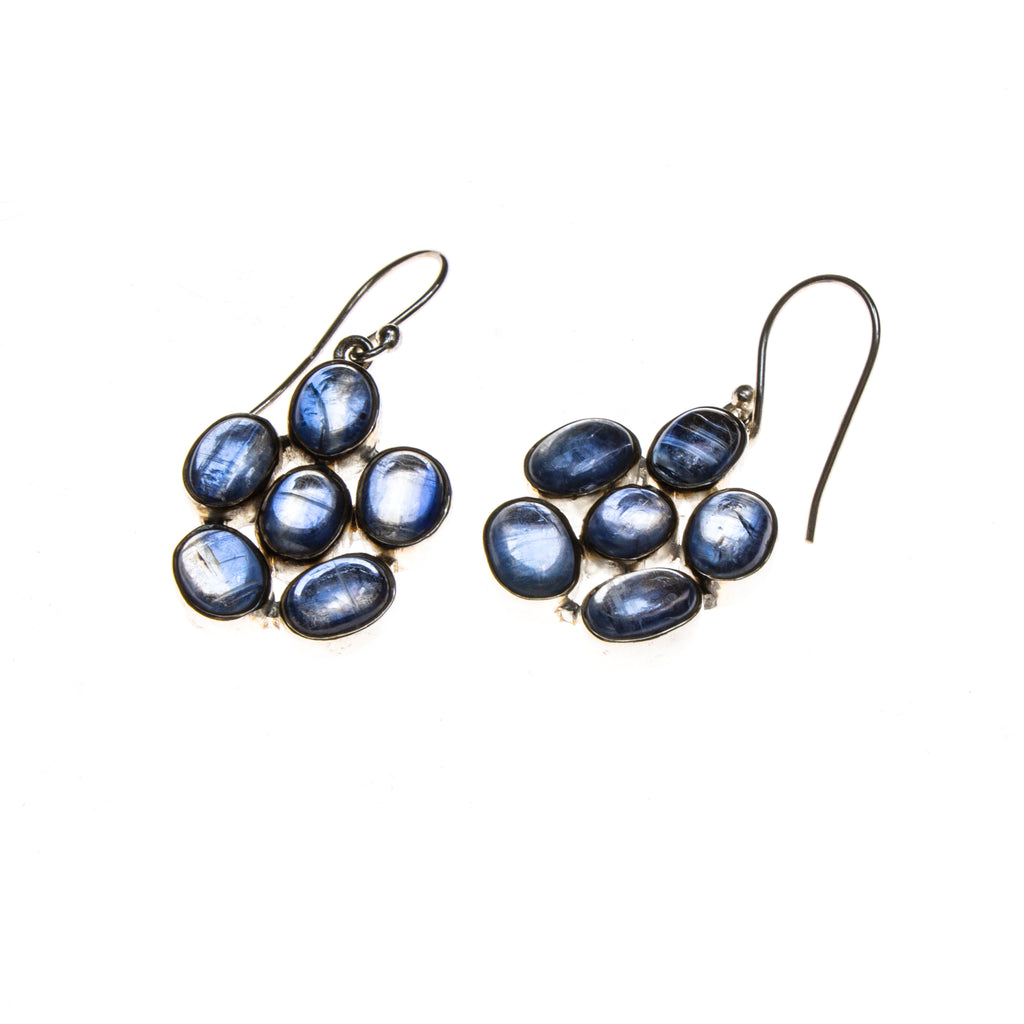 SS 6 Kyanite Cluster Earrings