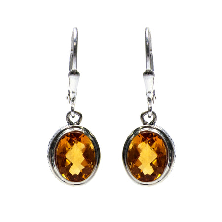 SS 2 Rough Peridot Dangle Earrings