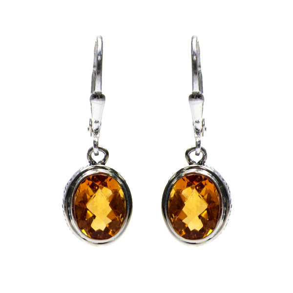 Sterling Silver Citrine Earrings