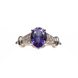 14KW Tanzanite Oval Ring