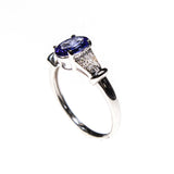 14KW Tanzanite Oval Ring