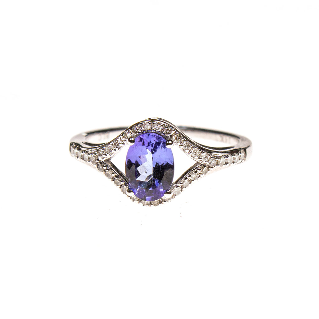 14KW Tanzanite Split Ring