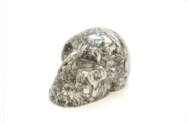 Pinolith Skull Carving
