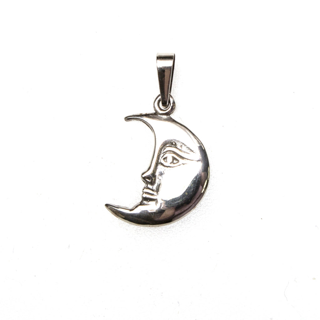 SS Moonface Pendant
