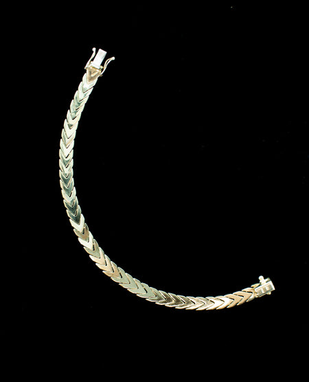 SS Amethyst Faceted Bead Bracelet