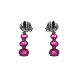 14K Ruby Gradient Drop Earrings