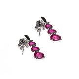 14K Ruby Gradient Drop Earrings