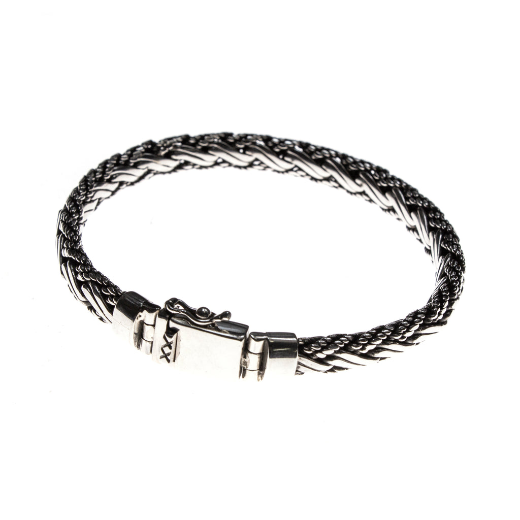 Sterling Silver Braided Bali Bracelet