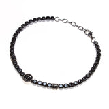 Stainless Steel Hematite Nautical Bracelet