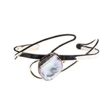 Sterling Silver Blister Pearl S Cuff Bracelet