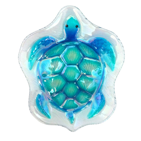 Square Glass Seahorse Plate