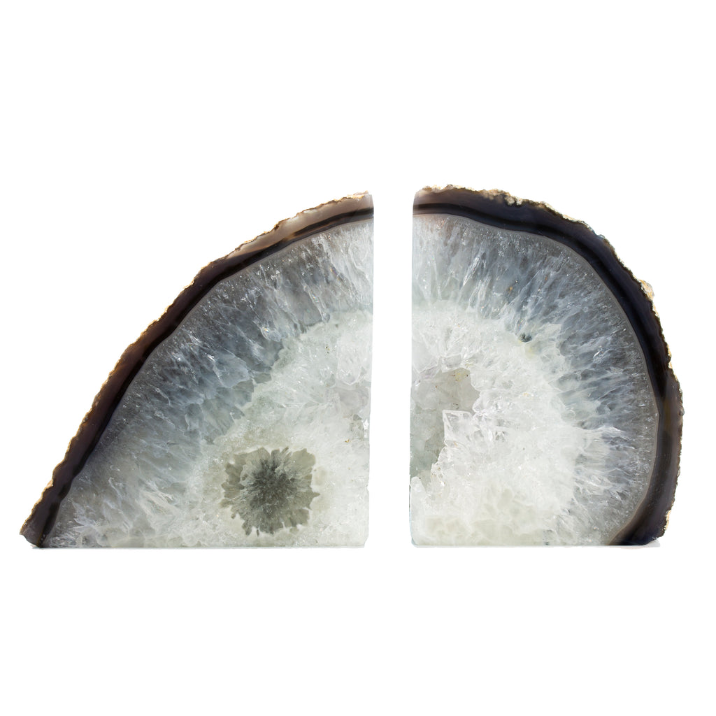 Agate Bookends Natural Color