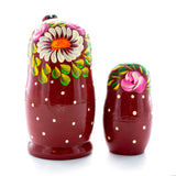 Russian Nesting Doll Lady with Ladybug