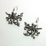 SS Large Octopus Dangle Earrings