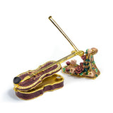 Cloisonne Box Cello with Matching Necklace