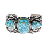 Sterling Silver Turquoise Navajo Cuff Bracelet