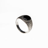 Sterling Silver Black Resin Ring