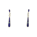 SS Onyx/Lapis/Multicolor Drop Post Earrings