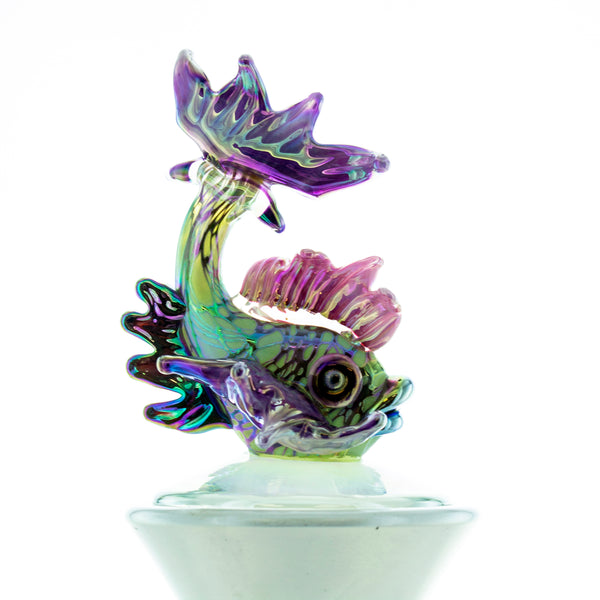 Art Glass Fish Decanter by Stuart Abelman