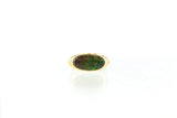 14K Ammolite Oval Ring