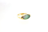 14K Ammolite Oval Ring