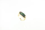 14K Ammolite Oval Ring