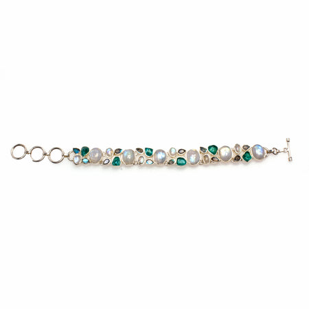 14K Yellow Gold Peridot Tsavorite Necklace
