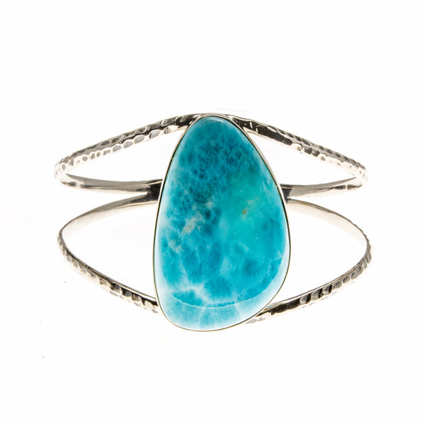 Sterling Silver Larimar Cuff Bracelet