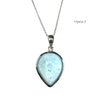 teardrop Sterling Silver Aquamarine Assorted Necklace