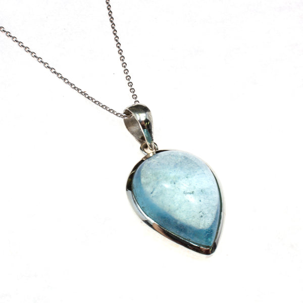 teardrop Sterling Silver Aquamarine Assorted Necklace