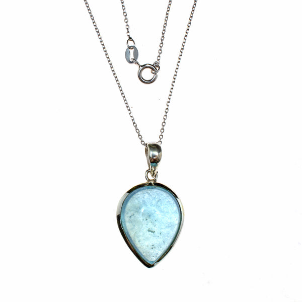 teardrop Sterling Silver Aquamarine Assorted Necklace