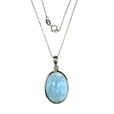 teardrop Sterling Silver Aquamarine Assorted Necklace