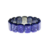 Lapis Rectangles Elastic Bracelet