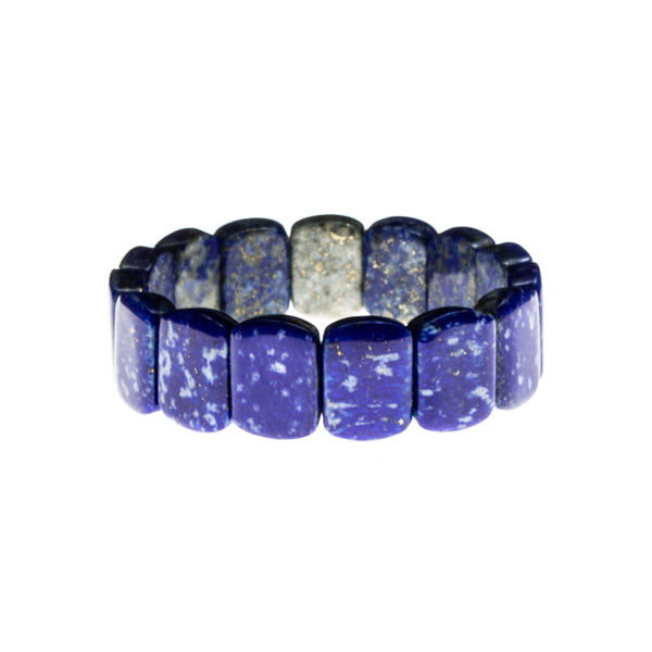 Lapis Rectangles Elastic Bracelet
