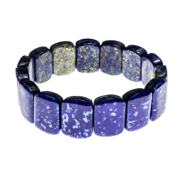 Lapis Rectangles Elastic Bracelet