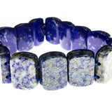 Lapis Rectangles Elastic Bracelet