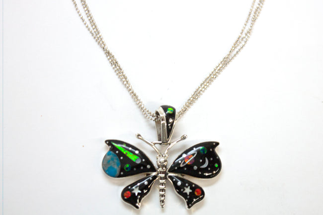 SS Night Sky Butterfly Necklace