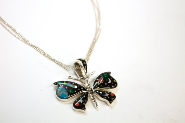 SS Night Sky Butterfly Necklace