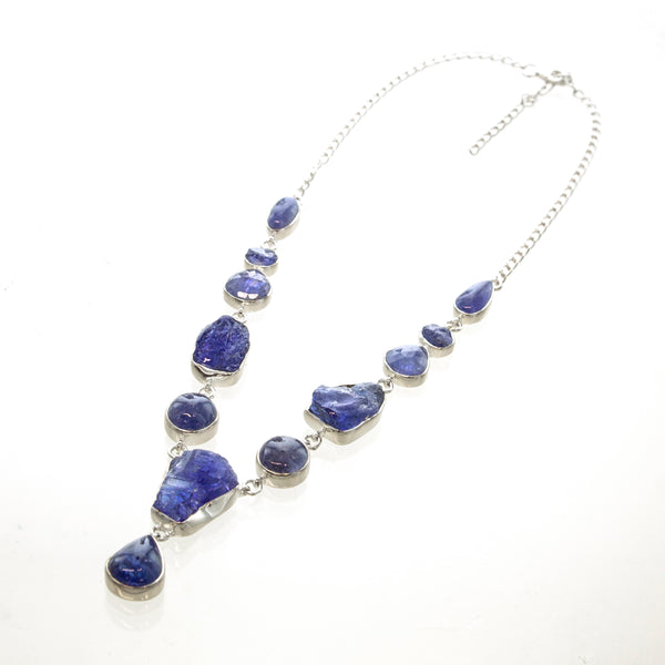 SS Tanzanite Treasures Y Necklace