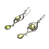 SS Peridot Dangle Earrings