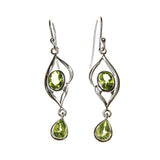 SS Peridot Dangle Earrings