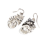 SS Scaredy Cat Spiral Earrings