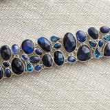 SS Labradorite Multi-stone Toggle Bracelet