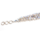 SS Rainbow Moonstone Array Toggle Bracelet