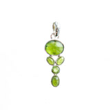 SS Peridot/Moonstone/Blue Topaz & Kyanite Multi-stone Pendants