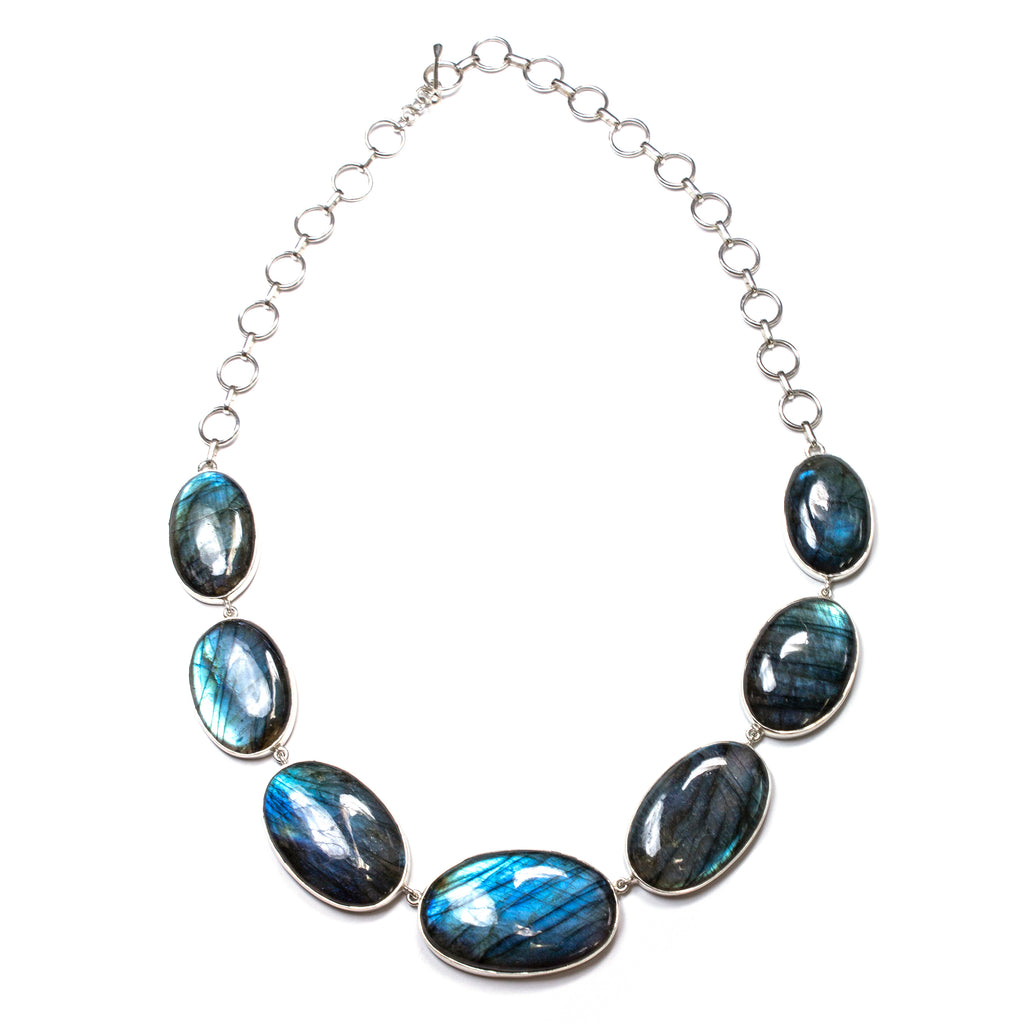 SS Bold 7 Labradorite Necklace