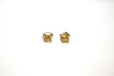 SS Citrine Square Studs