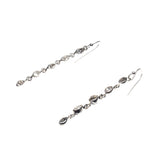 Sterling Silver Herikimer Diamond Drop Dangle Earrings