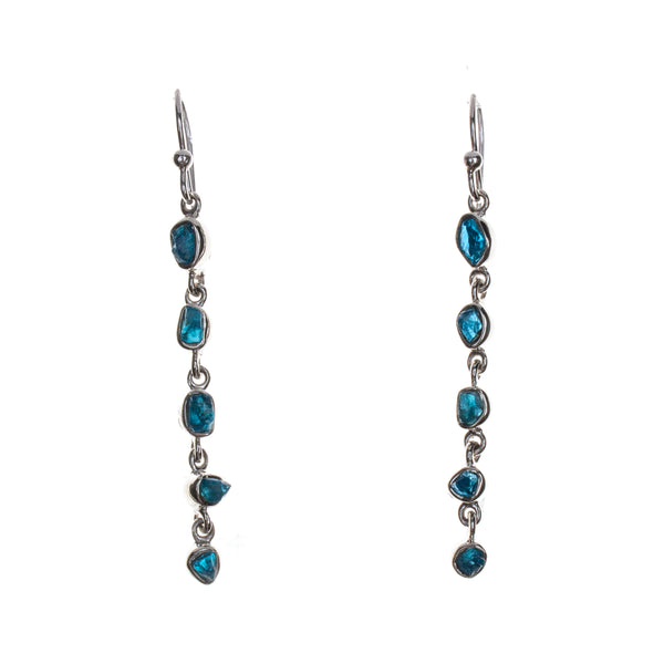 Sterling Silver Apatite Drop Dangle Earrings
